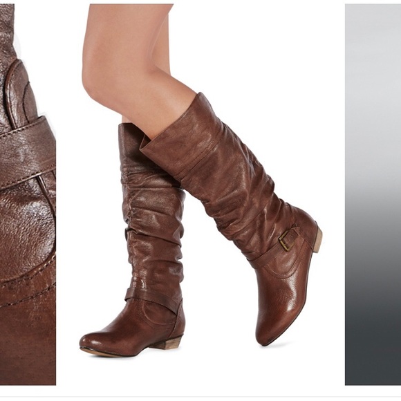 NEW brown boots - JustFab Evans size 11 - Picture 4 of 13